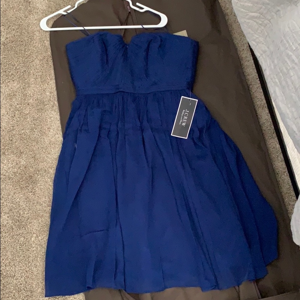 Navy blue J Crew bridesmaid dress